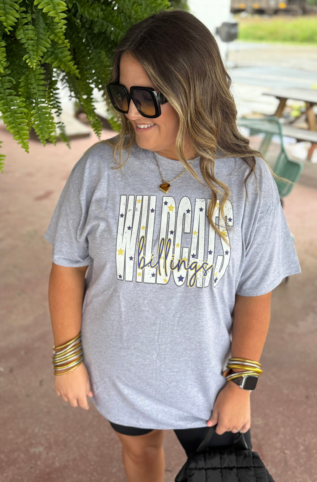 Grey Wildcat Tee