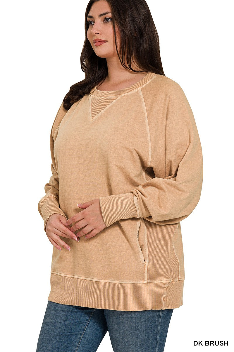 Fall Latte French Terry Pullover