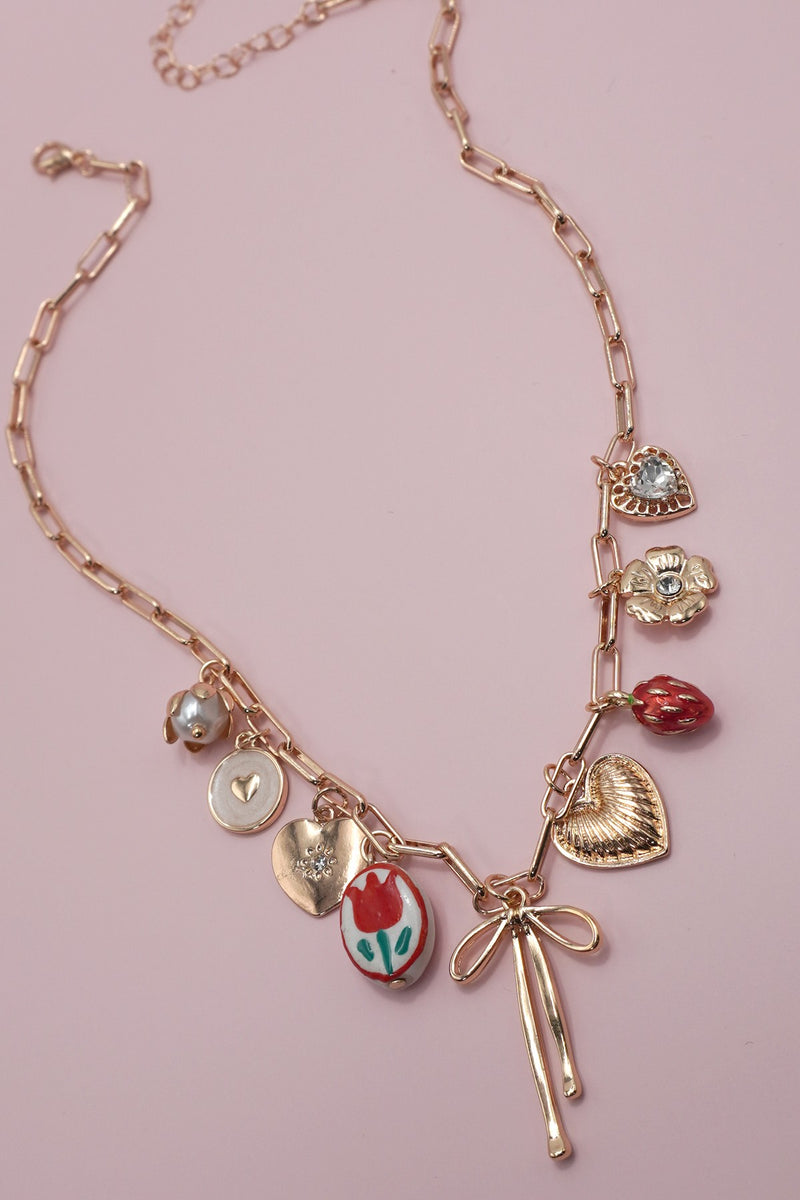 Strawberry Fields Charm Necklace