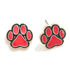 Paw Print Stud Earrings