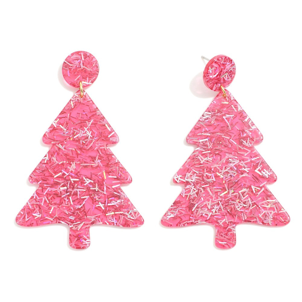 O' Christmas Tree Acetate Earrings