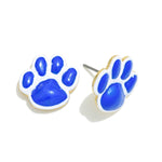 Paw Print Stud Earrings