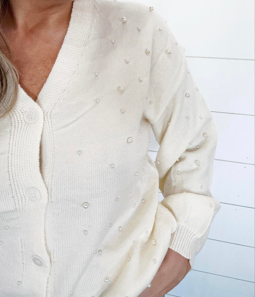 The Ivory Pearl Cardigan