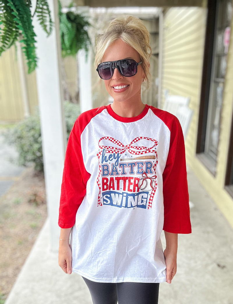 Hey Batter Batter Raglan