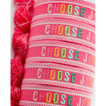 Choose Joy Embroidered Bracelet