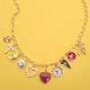 Heart Toile Charm Necklace