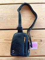 Black Pebble Crossbody