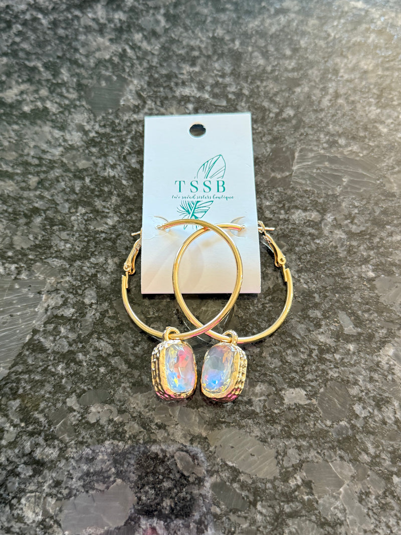Bling Pendant Drop Earring
