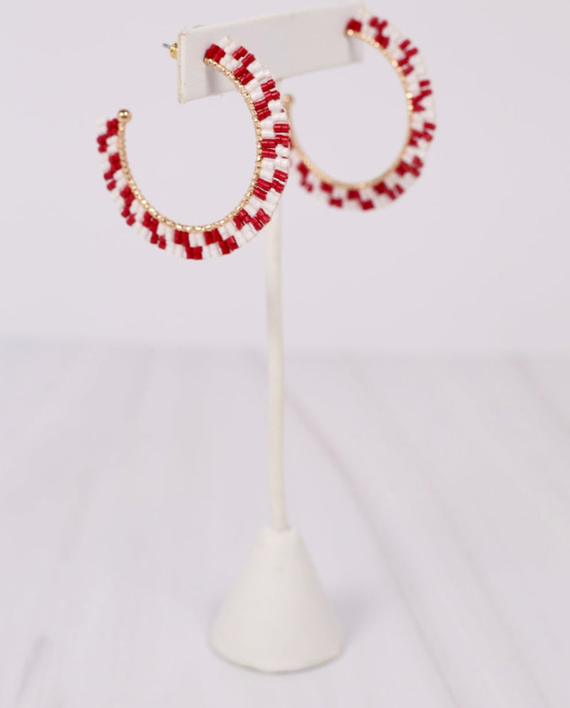 Waller Beaded Hoop Earring