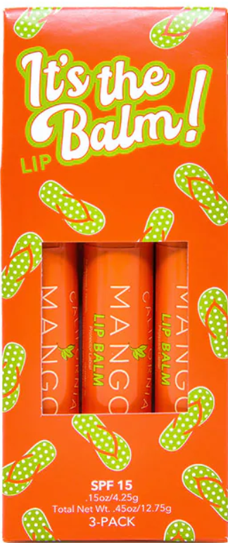 California Mango Lip Balm 3 Pack