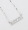 God is Greater Bar Necklace - Silver