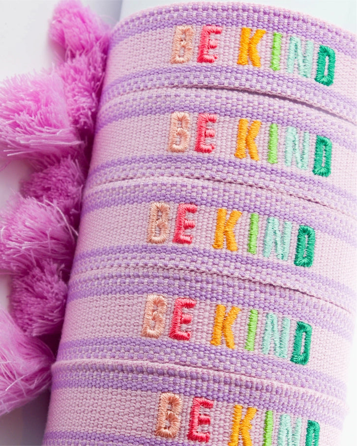 Be Kind Embroidered Bracelet