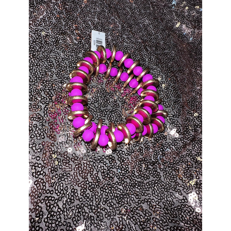 Hot Pink Bead Bracelet